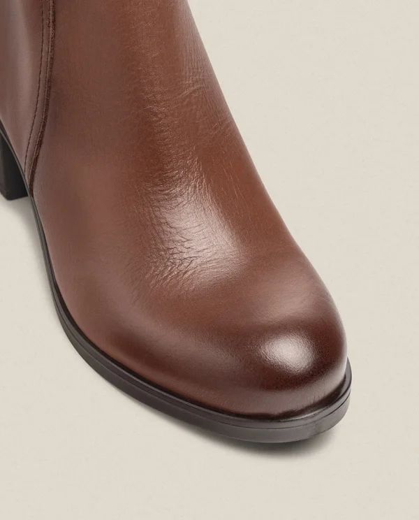 Yokono Heeled Ankle Boot LILLE-016 Brown Flash Sale