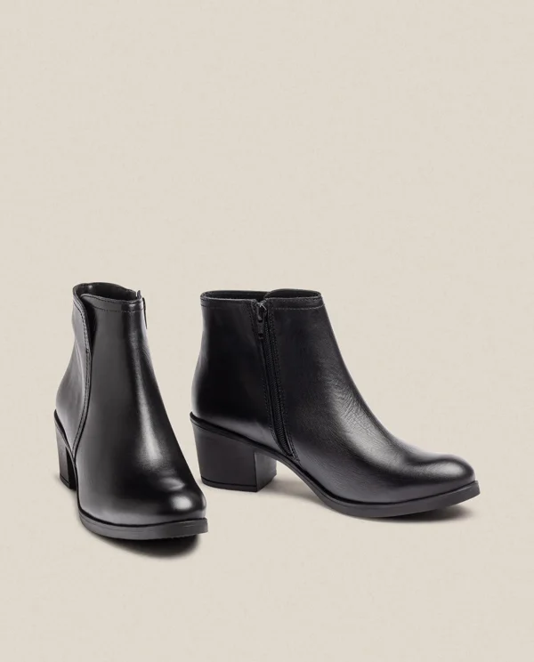 Yokono Heeled Ankle Boot LILLE-016 Black Best