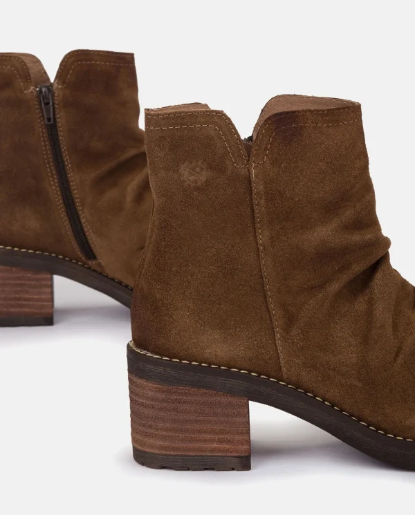 Yokono Heeled Ankle Boot MESINA-003 Brown Hot