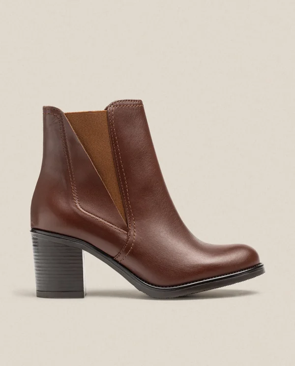 Yokono Heeled Ankle Boot ORNE-002 Brown Shop