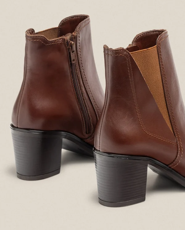 Yokono Heeled Ankle Boot ORNE-002 Brown Shop