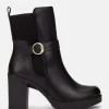 Yokono Heeled Ankle Boot PILSEN-003 Black Discount