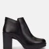 Yokono Heeled Ankle Boot PILSEN-004 Black Clearance