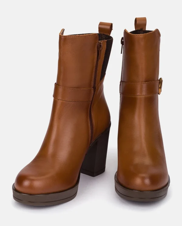 Yokono Heeled Ankle Boot PILSEN-003 Leather Fashion