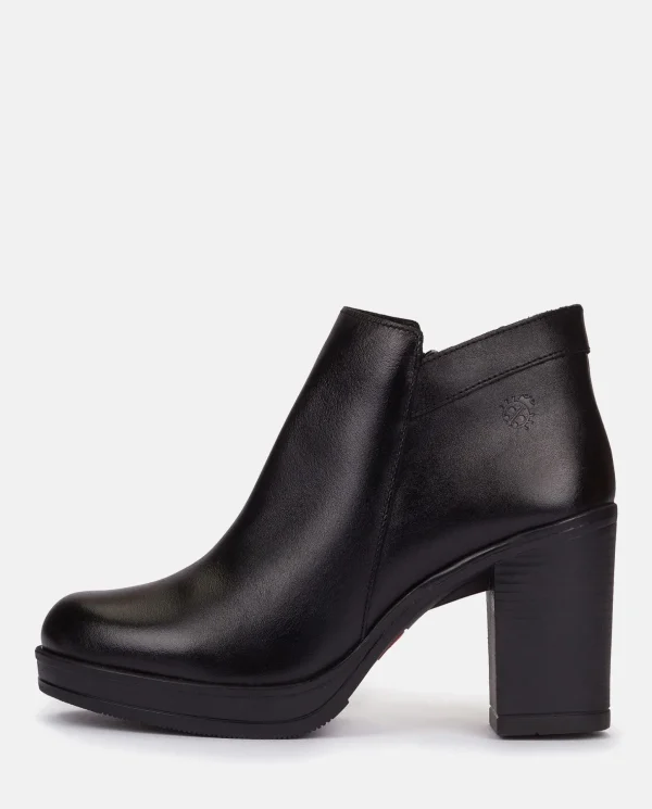 Yokono Heeled Ankle Boot PILSEN-004 Black Clearance