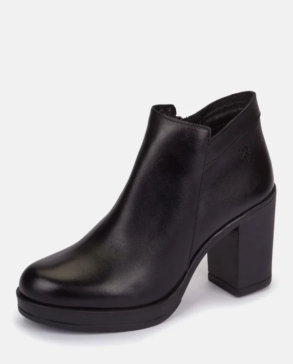 Yokono Heeled Ankle Boot PILSEN-004 Black Clearance