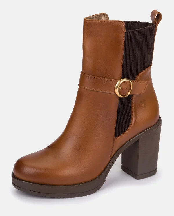 Yokono Heeled Ankle Boot PILSEN-003 Leather Fashion