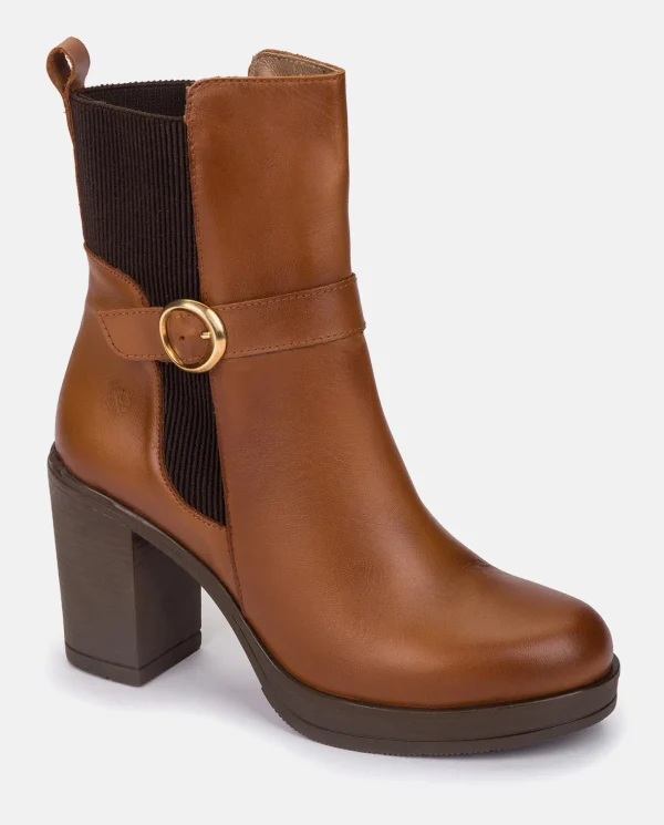 Yokono Heeled Ankle Boot PILSEN-003 Leather Fashion