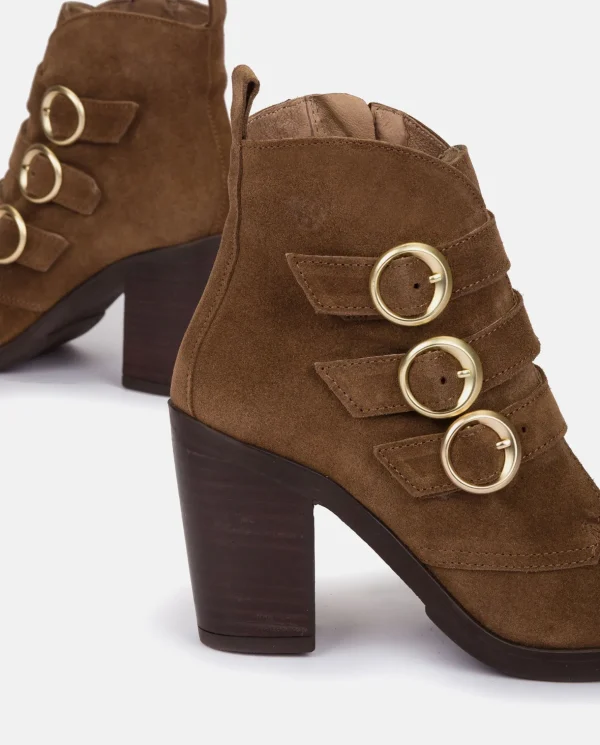Yokono Heeled Ankle Boot TOURS-005 Brown Cheap