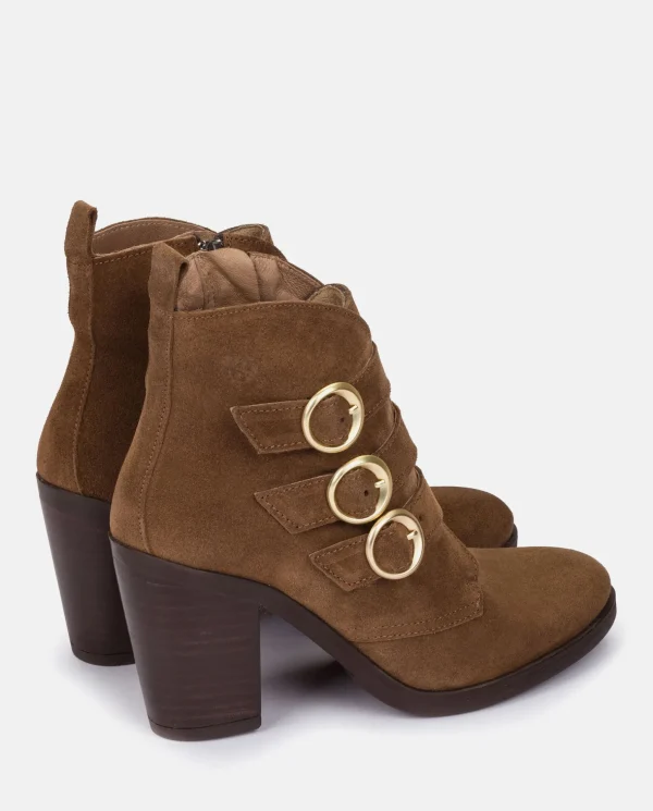 Yokono Heeled Ankle Boot TOURS-005 Brown Cheap