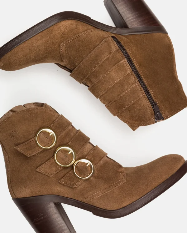 Yokono Heeled Ankle Boot TOURS-005 Brown Cheap