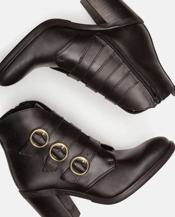 Yokono Heeled Ankle Boot TOURS-005 Black Shop