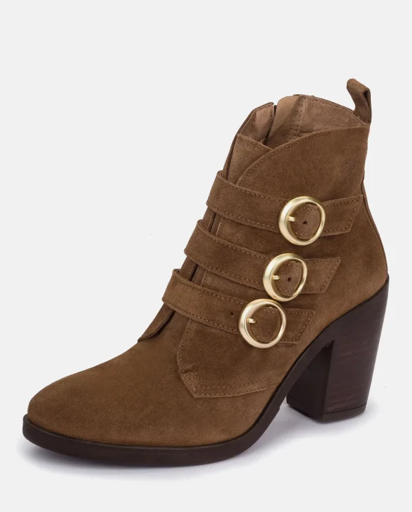 Yokono Heeled Ankle Boot TOURS-005 Brown Cheap