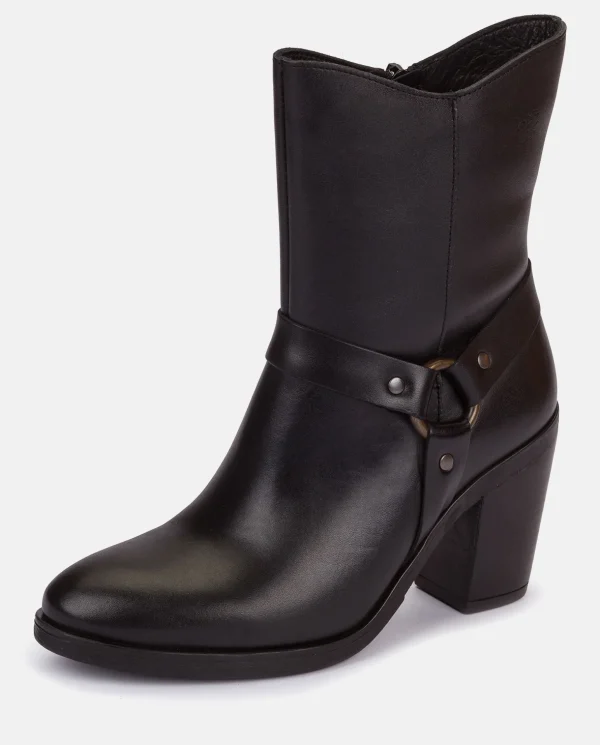 Yokono Heeled Ankle Boot TOURS-008 Nero Discount