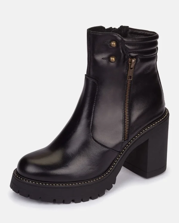 Yokono Heeled Ankle Boot TUNA-002 Black Cheap