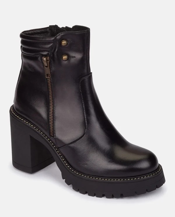 Yokono Heeled Ankle Boot TUNA-002 Black Cheap