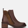 Yokono Heeled Ankle Boots MESINA-002 Brown Discount
