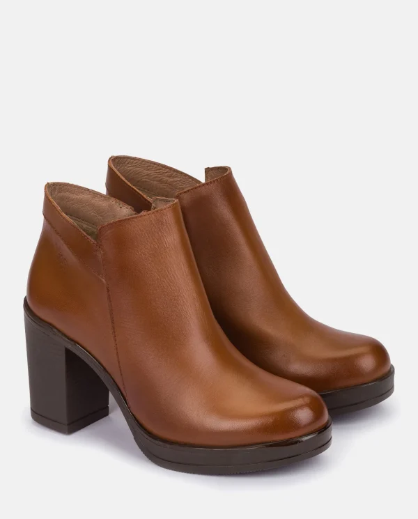 Yokono Heeled Ankle Boots PILSEN-004 Brown Best
