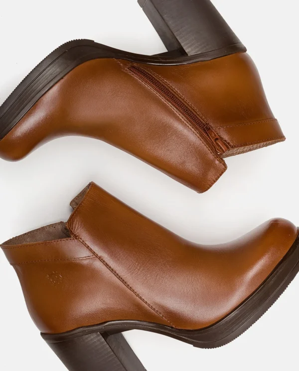 Yokono Heeled Ankle Boots PILSEN-004 Brown Best
