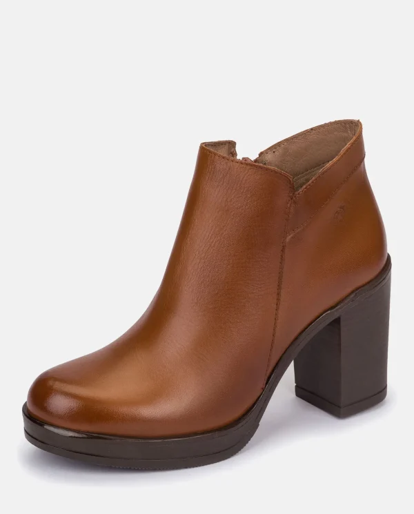 Yokono Heeled Ankle Boots PILSEN-004 Brown Best