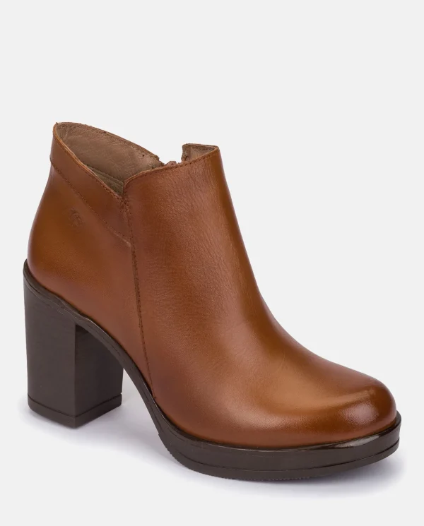 Yokono Heeled Ankle Boots PILSEN-004 Brown Best