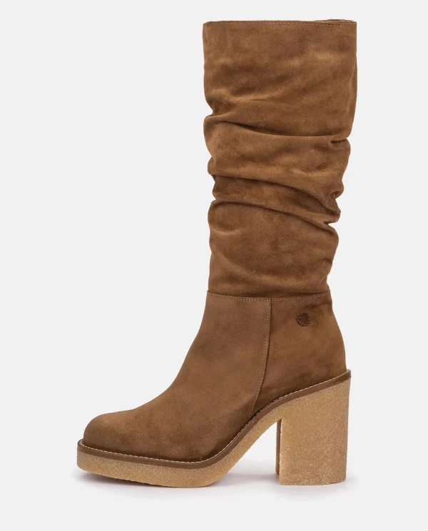 Yokono Heeled Boot GELA-002 Brown Online