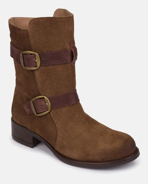 Yokono Heeled Booty MONS-003 Brown New