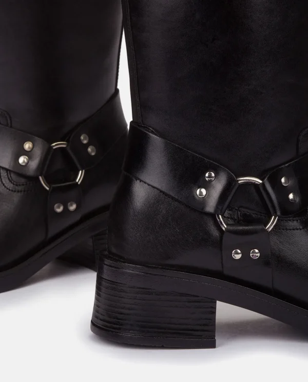 Yokono Heeled Booty SPA-003 Black Cheap