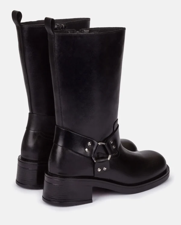 Yokono Heeled Booty SPA-003 Black Cheap