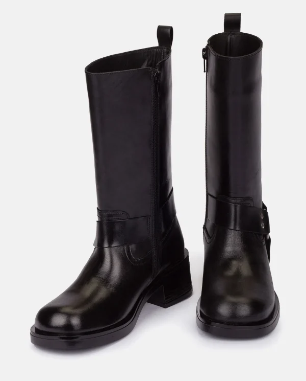 Yokono Heeled Booty SPA-003 Black Cheap