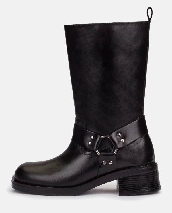 Yokono Heeled Booty SPA-003 Black Cheap