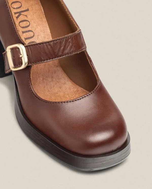 Yokono Heeled Shoe KOLIN-010 Brown Shop