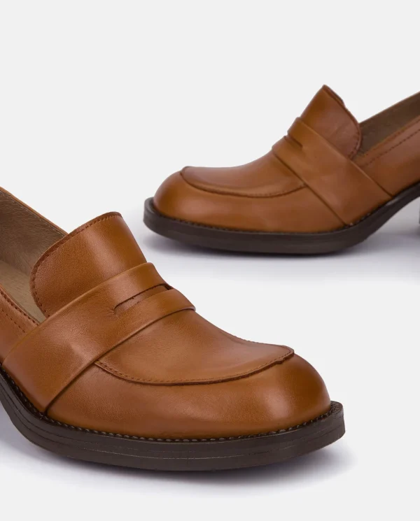 Yokono Heeled Shoe LANDAS-001 Brown Outlet