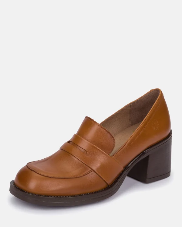 Yokono Heeled Shoe LANDAS-001 Brown Outlet