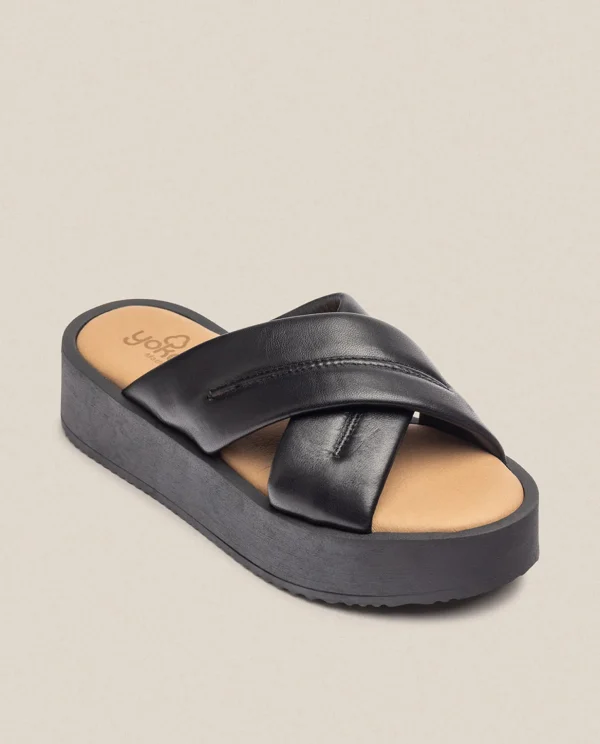 Yokono Platform Sandal CARMEN-004 Black New