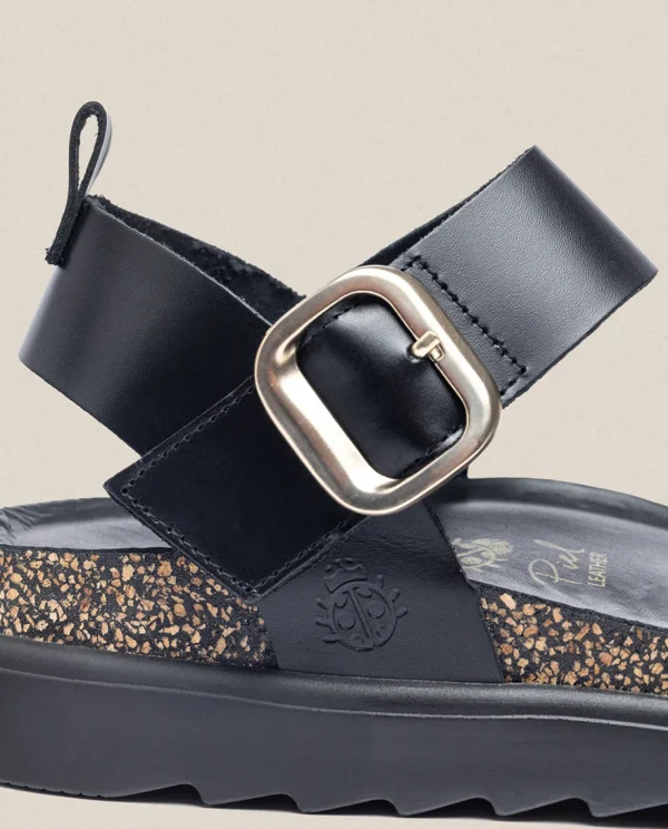 Yokono Platform Sandal TUNEZ-128 Black Online