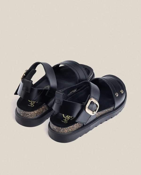 Yokono Platform Sandal TUNEZ-128 Black Online