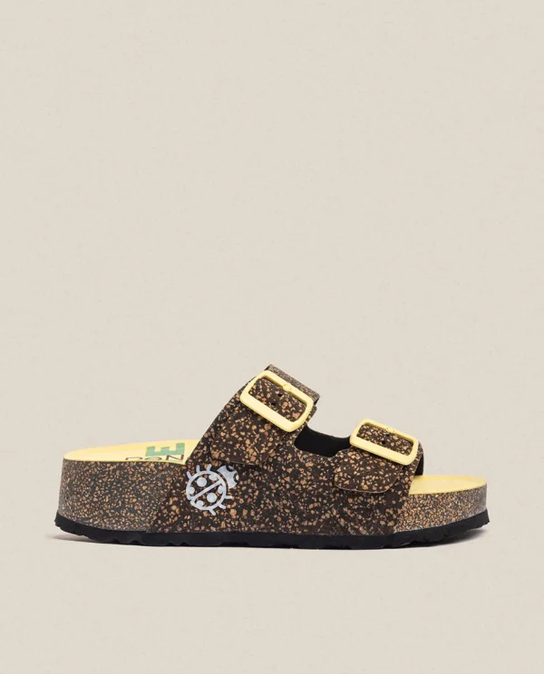 Yokono Platform Sandal West 003 Black Cheap