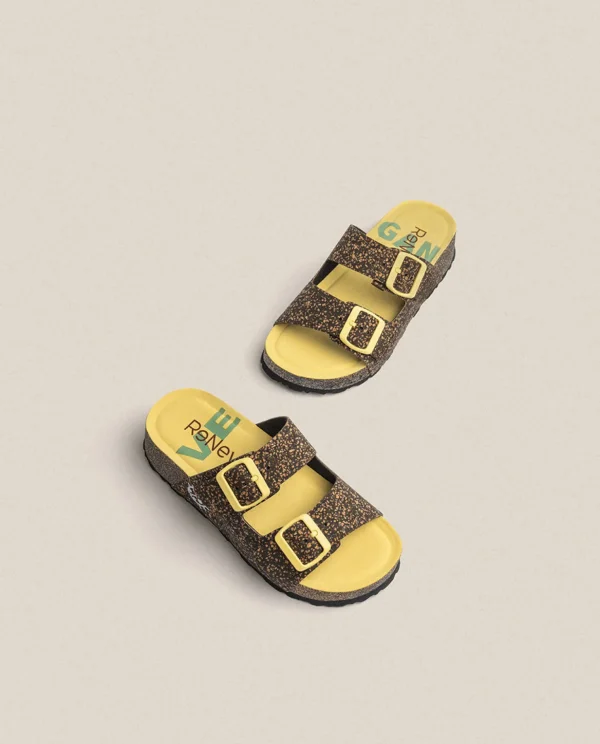 Yokono Platform Sandal West 003 Black Cheap