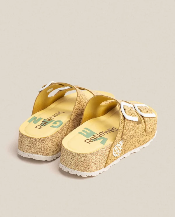 Yokono Platform Sandal West 003 Yellow Online