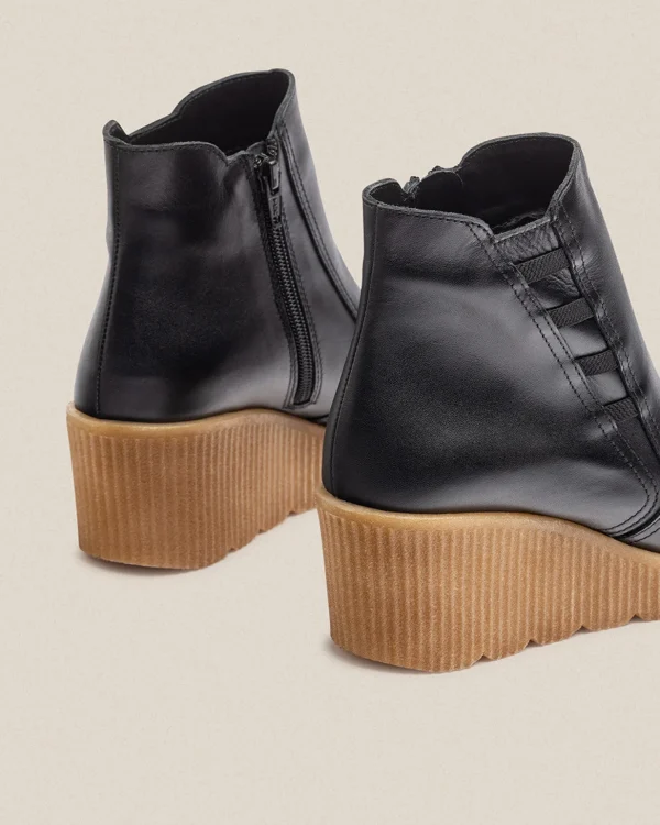 Yokono Wedge Ankle Boot MADONA-006 Black Online