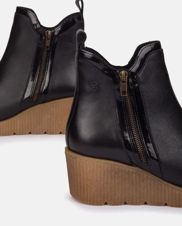 Yokono Wedge Booty MADONA-002 Black Flash Sale