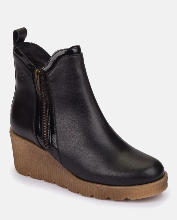Yokono Wedge Booty MADONA-002 Black Flash Sale