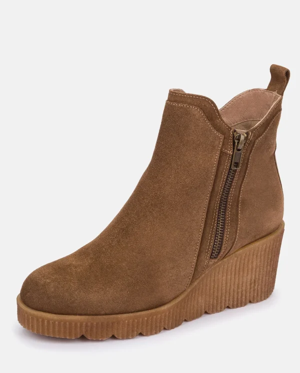 Yokono Wedge Booty MADONA-002 Brown Clearance