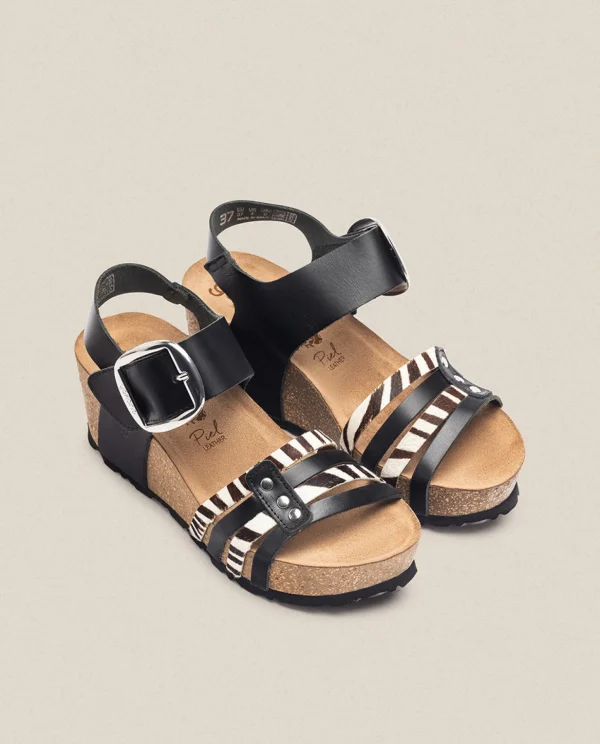 Yokono Wedge Sandal BARI 304 Black Store