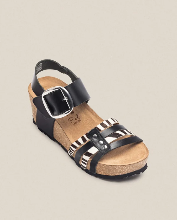 Yokono Wedge Sandal BARI 304 Black Store