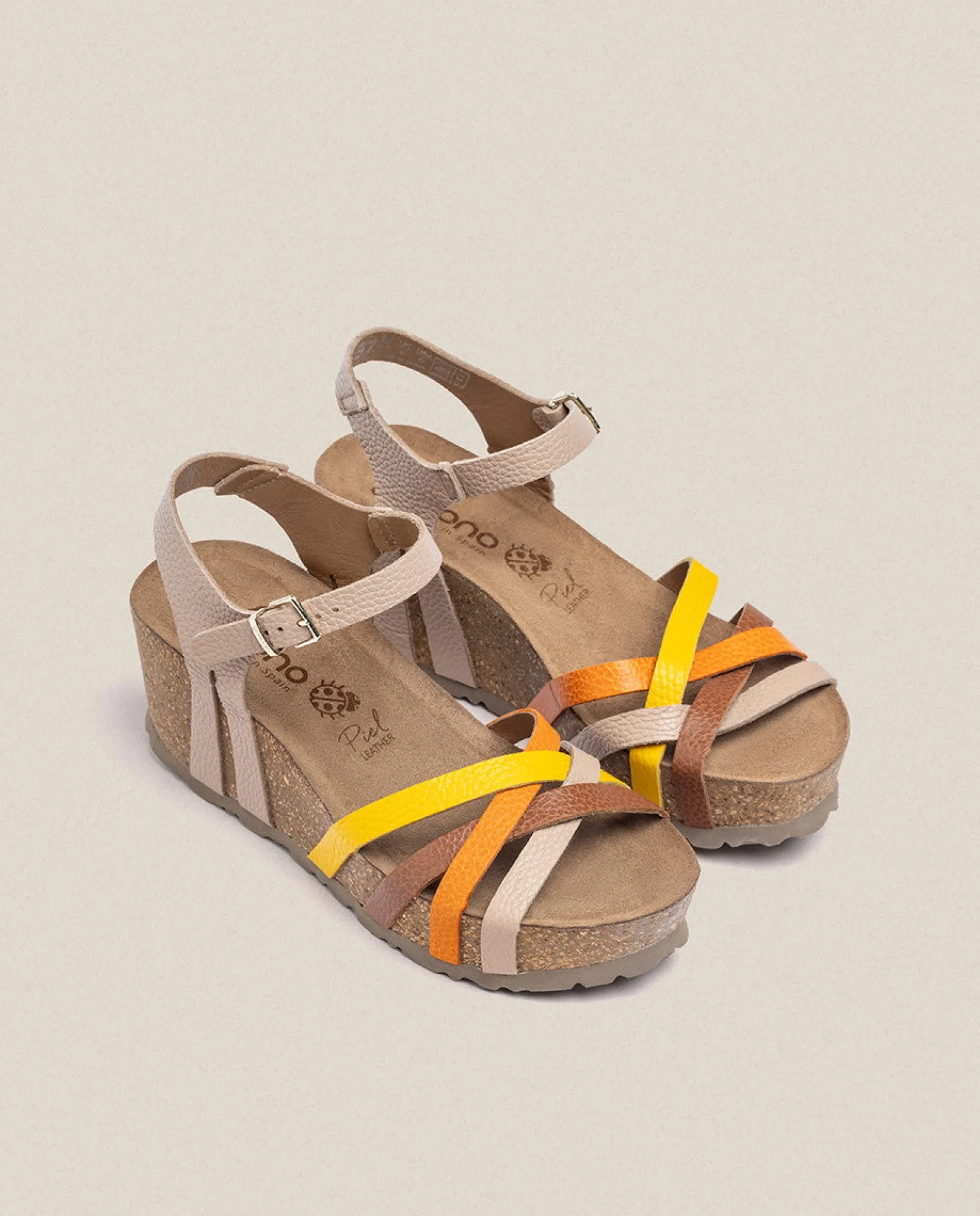wedge_sandal_bari_beige_4.webp Yokono Wedge Sandal BARI-302 Beige Hot