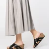 Yokono Wedge Sandal CADIZ-300 Black New