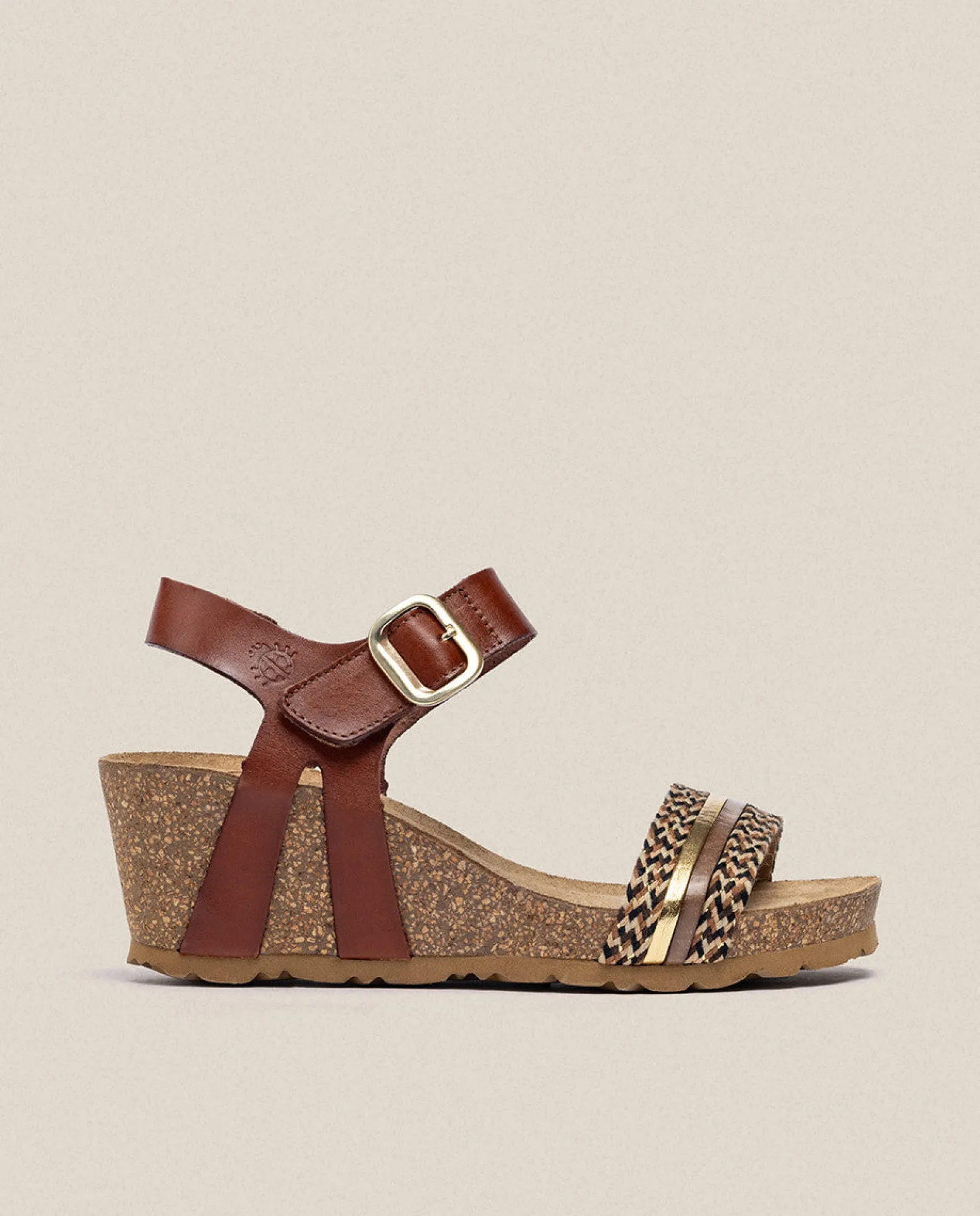 wedge_sandal_cadiz_brown_0.webp Yokono Wedge Sandal CADIZ-306 Brown Cheap