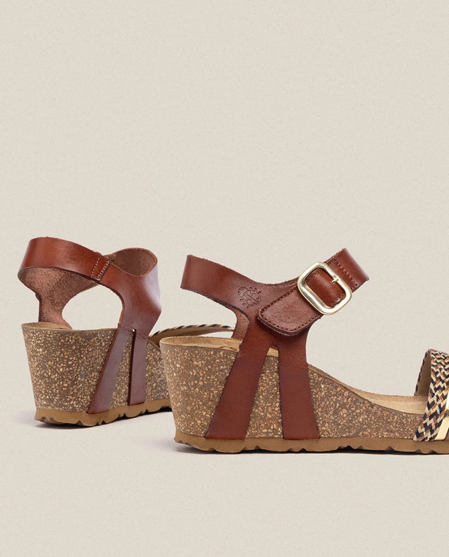 wedge_sandal_cadiz_brown_2.webp Yokono Wedge Sandal CADIZ-306 Brown Cheap